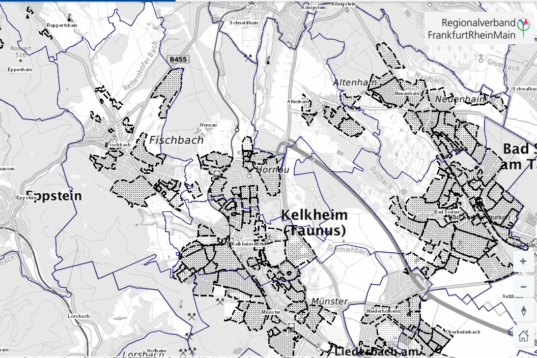 Kartenausschnitt Kelkheim
